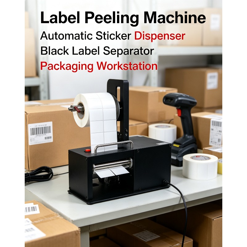 Label Dispenser Electric Peel Machine - Dispensador Automático de Etiquetas Elétrico L1,