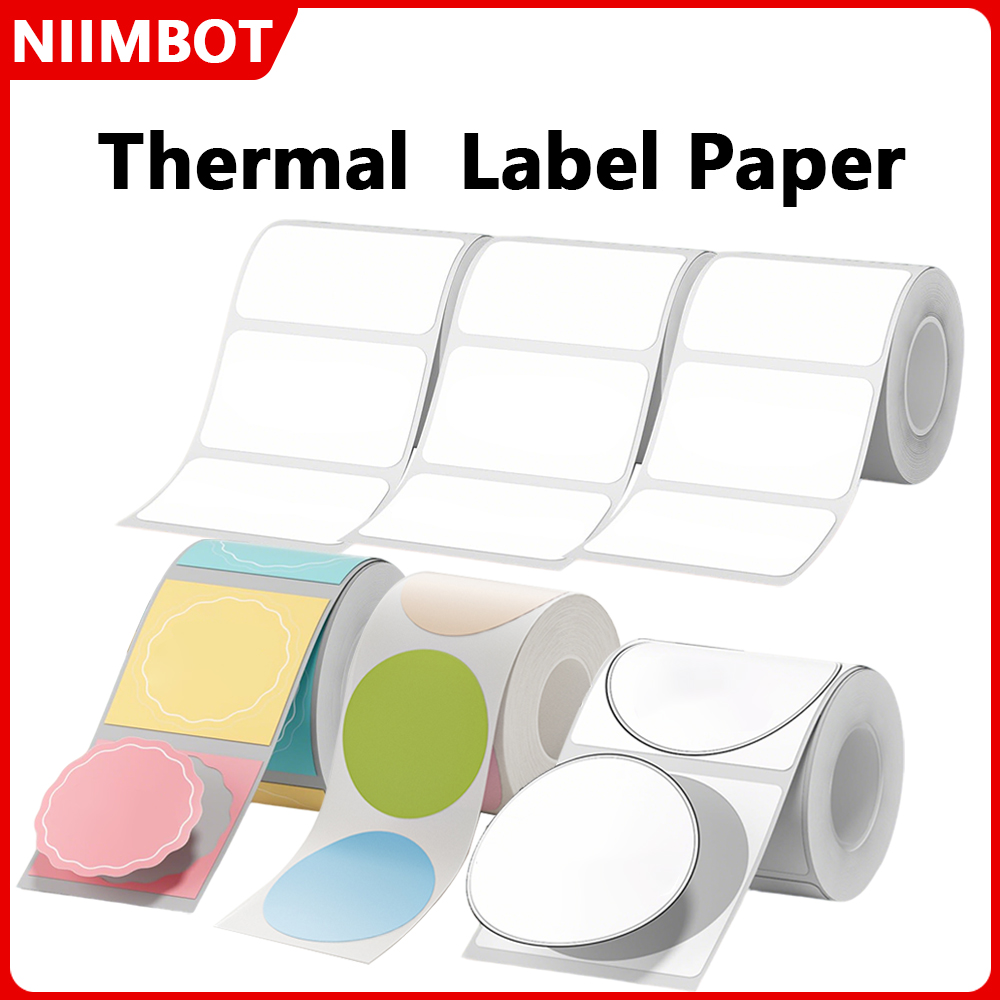 Round Sticker Thermal Labels Colored - Niimbot etiqueta térmica 20-50mm de largura