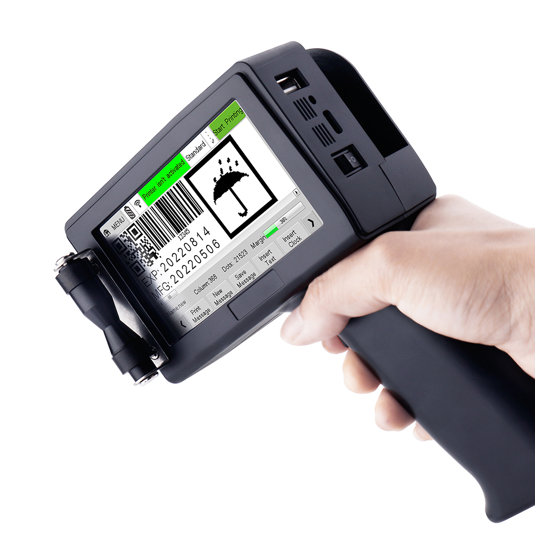 Handheld Inkjet Date Code Printer Gun - Impressora jato de tinta portátil DOCOD