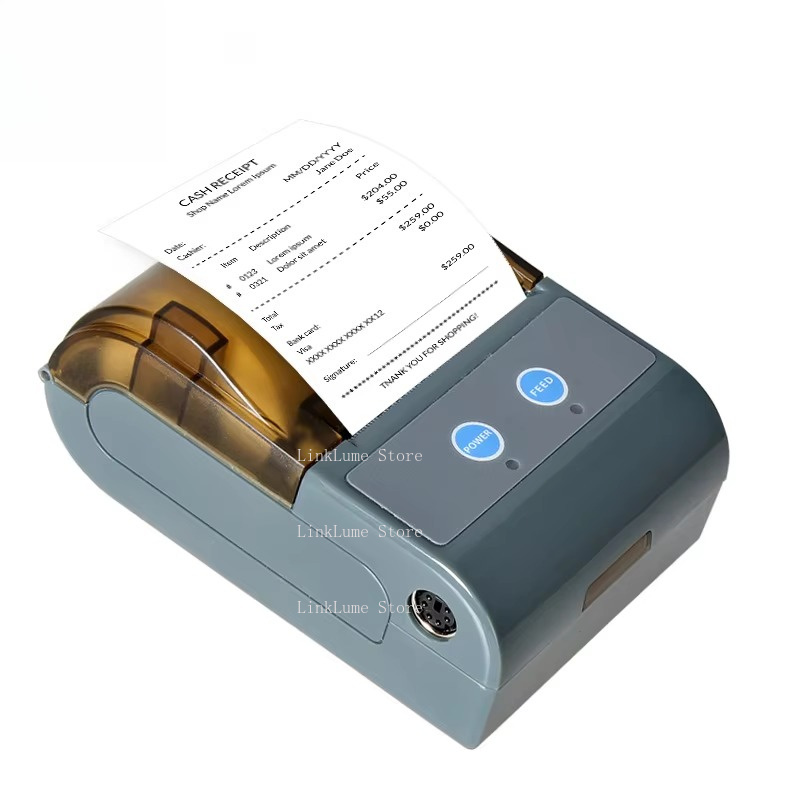 Bluetooth Portable Thermal Receipt Printer 58Mm - Impressora Térmica Mini Portátil QS-5803 com