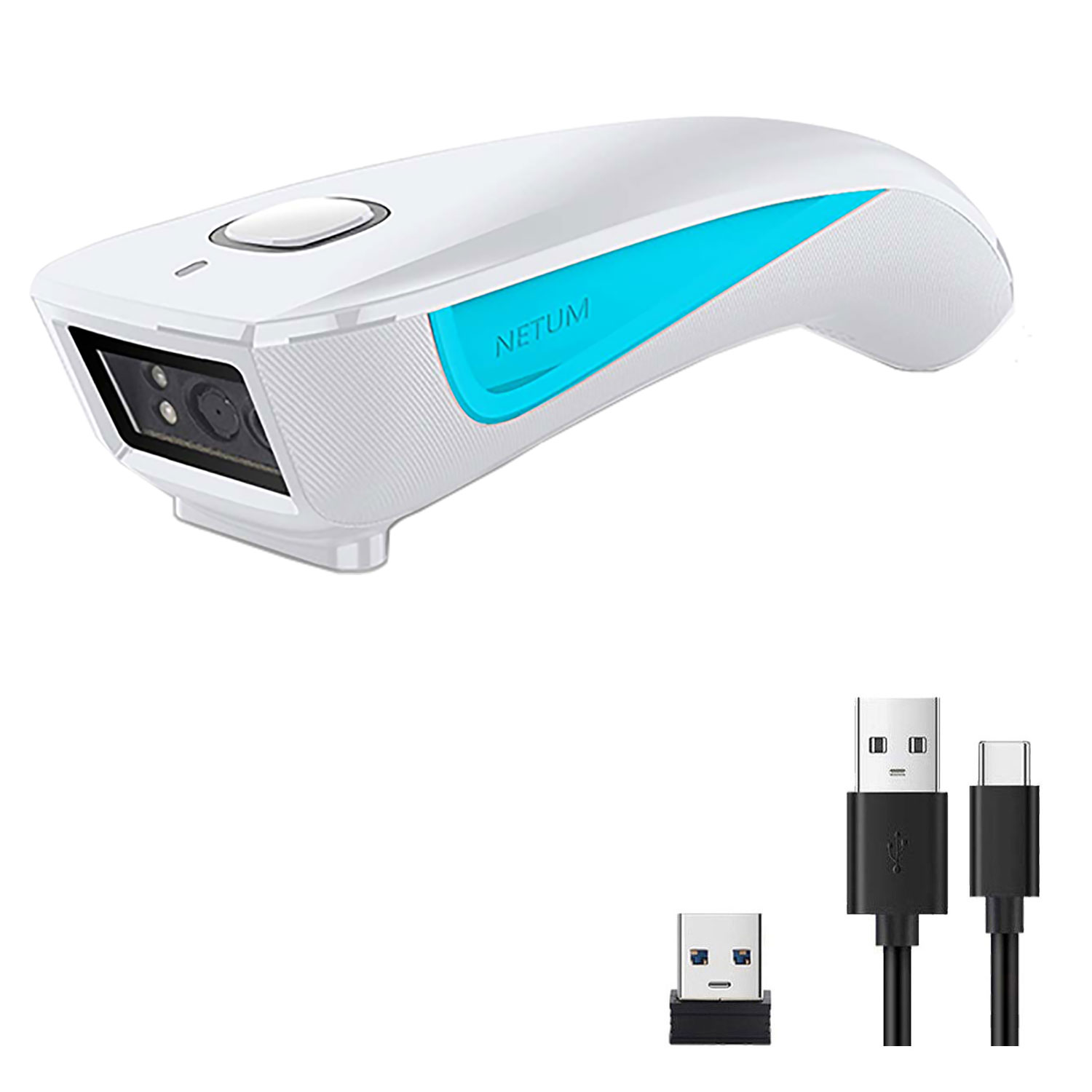 Wireless Barcode Scanner 2D Qr Laser - Leitor de Código de Barras Bluetooth