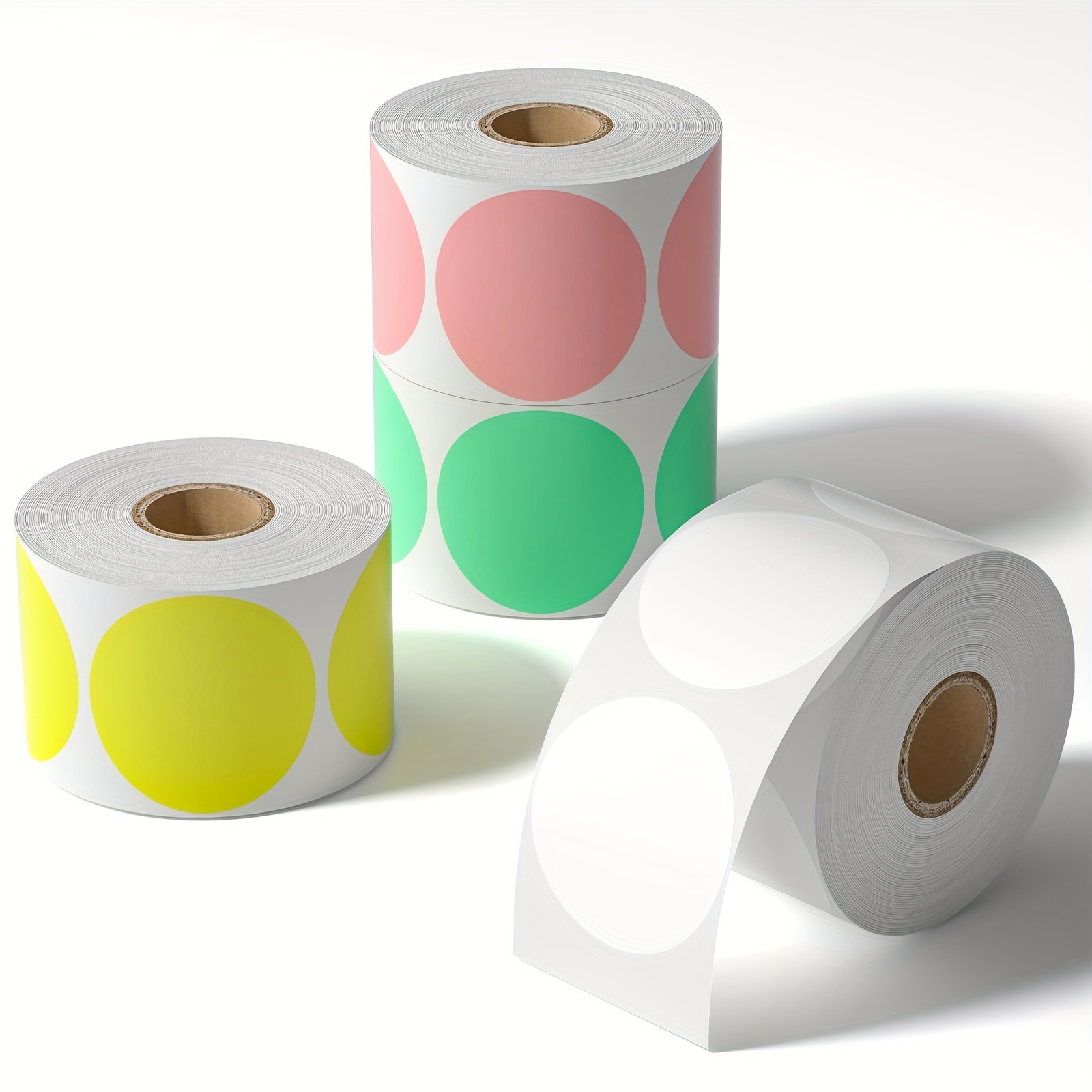 Round Sticker Thermal Labels Colored - Etiqueta térmica de codificação por cores