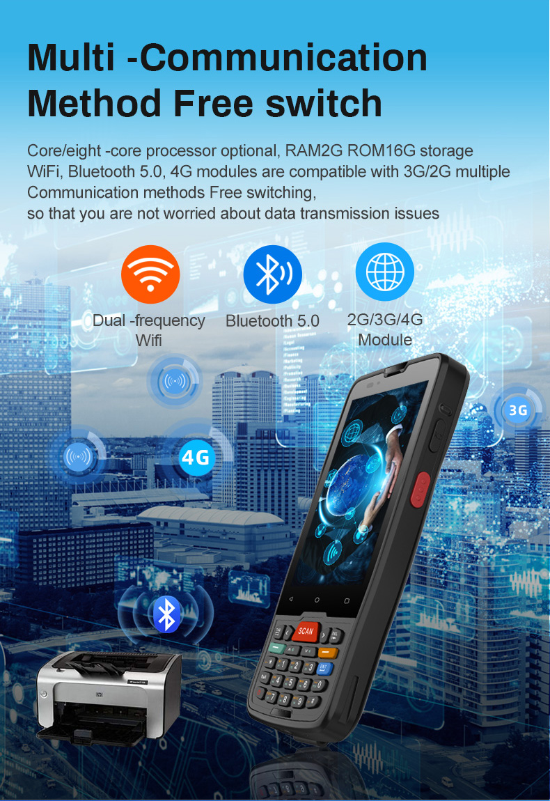 Novo 4.0 Polegada ip65 android - Handheld Pda Scanner Android Barcode avaliação e preço