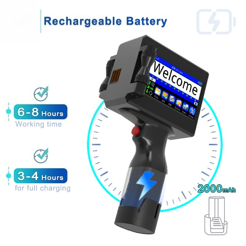 Nova Impressora Portátil de Ja - Handheld Inkjet Date Code Printer Gun avaliação e preço