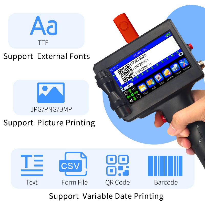 Nova Impressora Portátil de Ja - Handheld Inkjet Date Code Printer Gun avaliação e preço