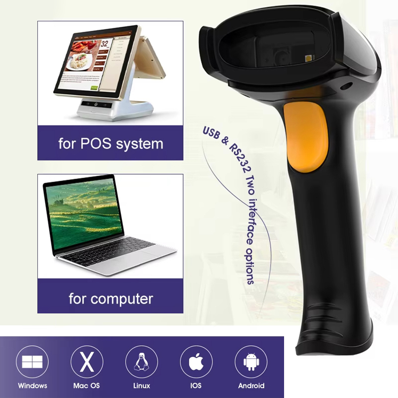 Leitor de Código de Barras QR  - Wireless Barcode Scanner 2D Qr Laser avaliação e preço