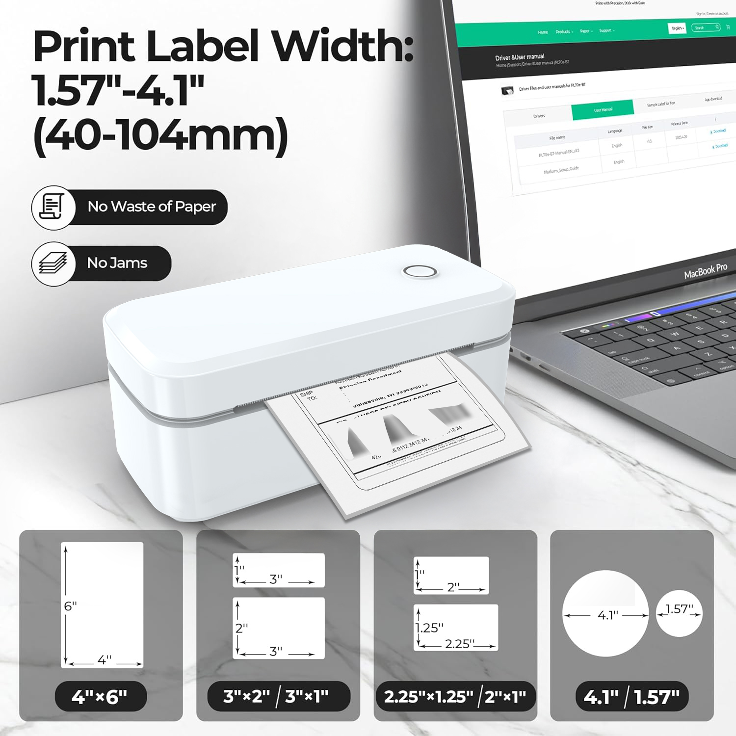 Impressora de etiquetas térmic - Thermal Label Printer 4X6 Shipping avaliação e preço