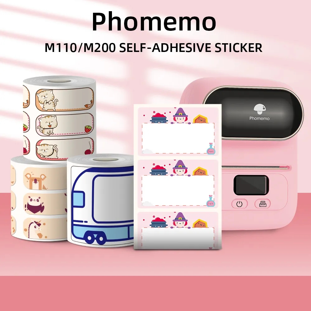Phomemo papel adesivo para imp - Round Sticker Thermal Labels Colored avaliação e preço