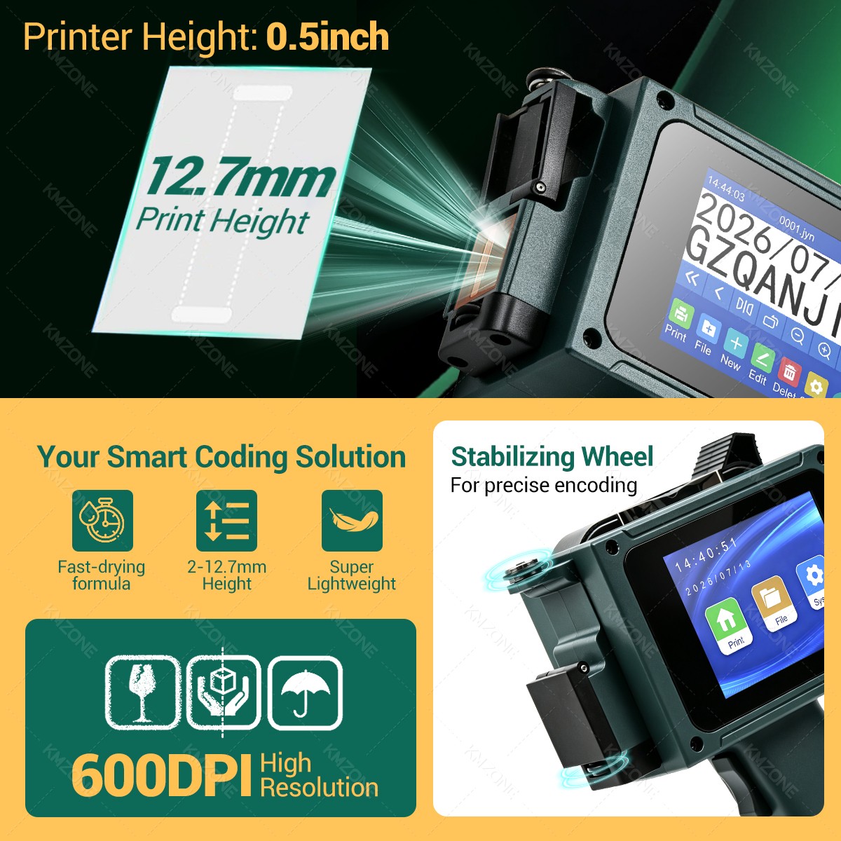 Inclui cartucho, máquina de co - Handheld Inkjet Date Code Printer Gun avaliação e preço