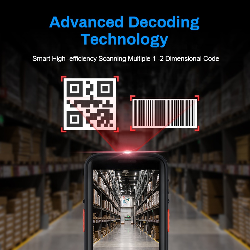 Android 9.0 4G NFC robusto sem - Handheld Pda Scanner Android Barcode avaliação e preço