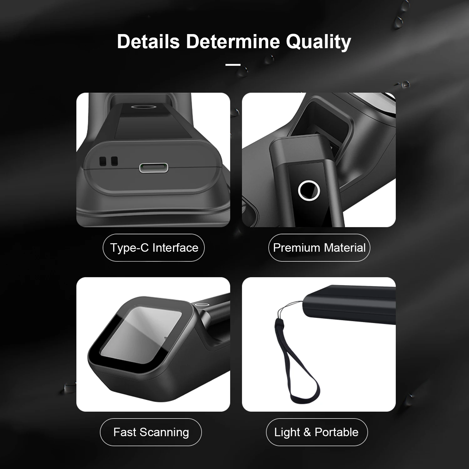 Leitor de Código de Barras Sem - Wireless Barcode Scanner 2D Qr Laser avaliação e preço