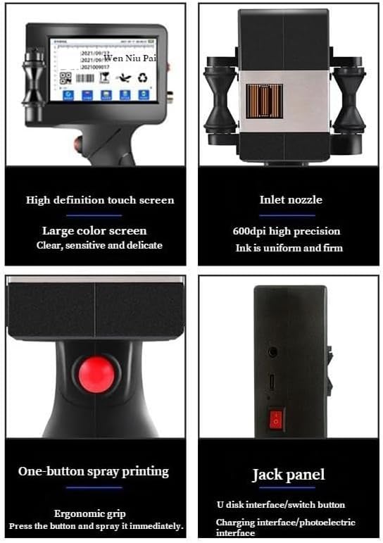 Pistola de impressora jato de  - Handheld Inkjet Date Code Printer Gun avaliação e preço
