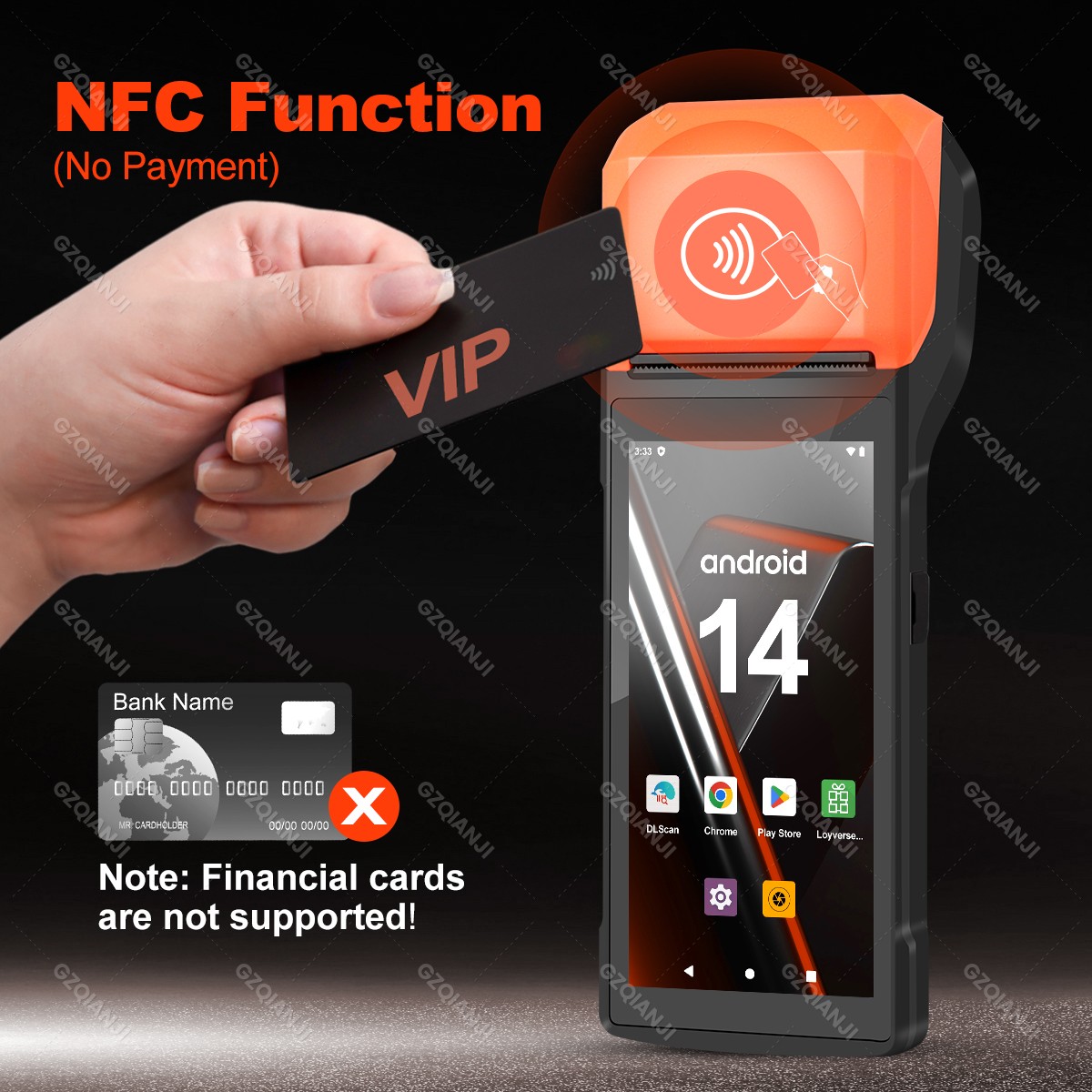Impressora portátil android 13 - Handheld Pda Scanner Android Barcode avaliação e preço