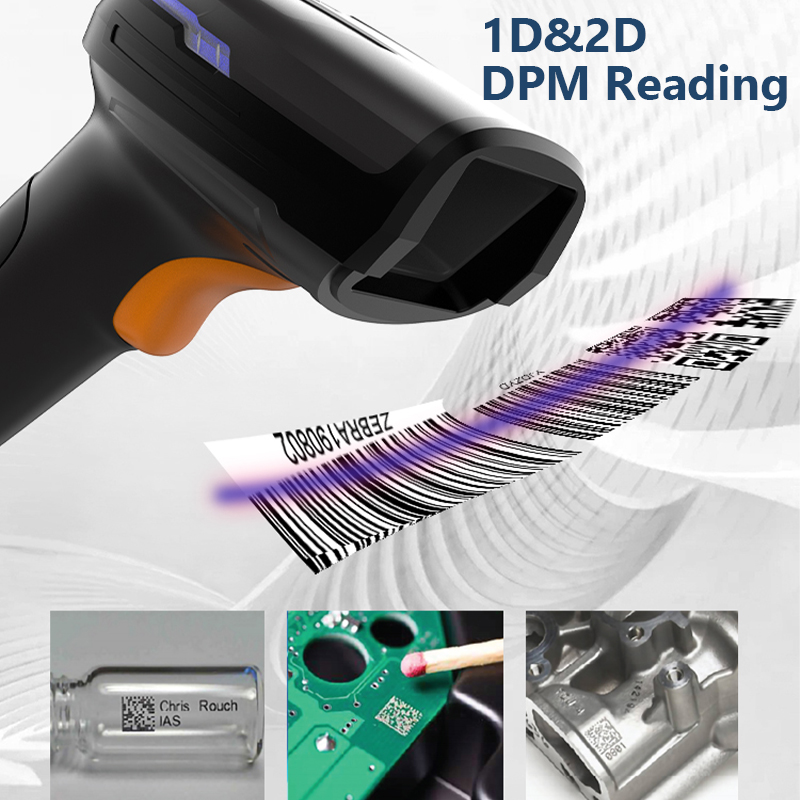 Scanner de Código de Barras 2D - Wireless Barcode Scanner 2D Qr Laser avaliação e preço