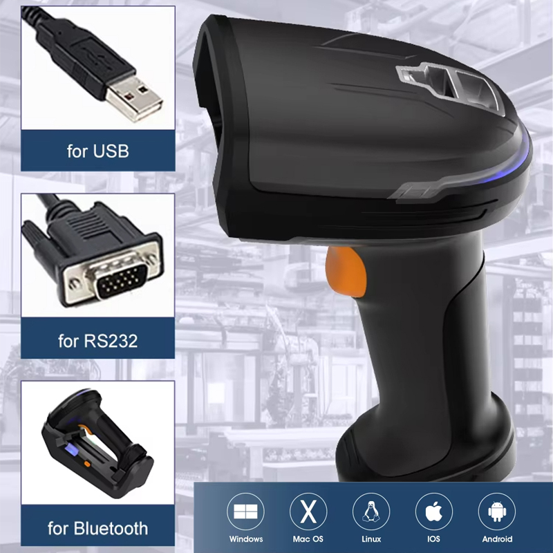 Scanner de Código de Barras 2D - Wireless Barcode Scanner 2D Qr Laser avaliação e preço