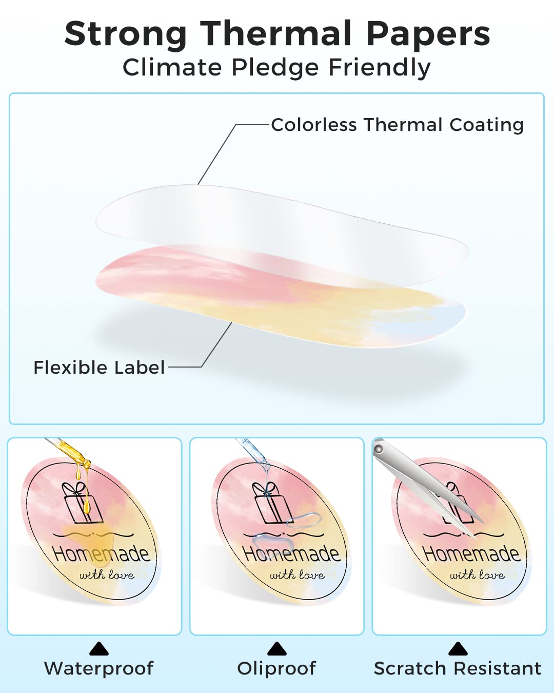 Etiqueta Adesiva Térmica Redon - Round Sticker Thermal Labels Colored avaliação e preço