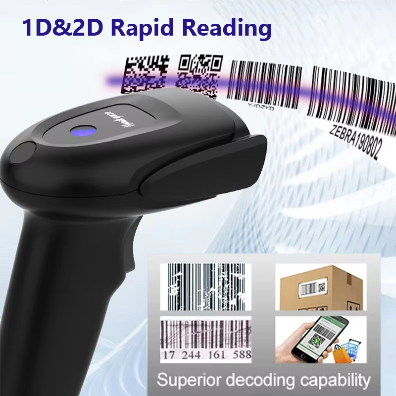 Leitor de Código de Barras Sem - Wireless Barcode Scanner 2D Qr Laser avaliação e preço