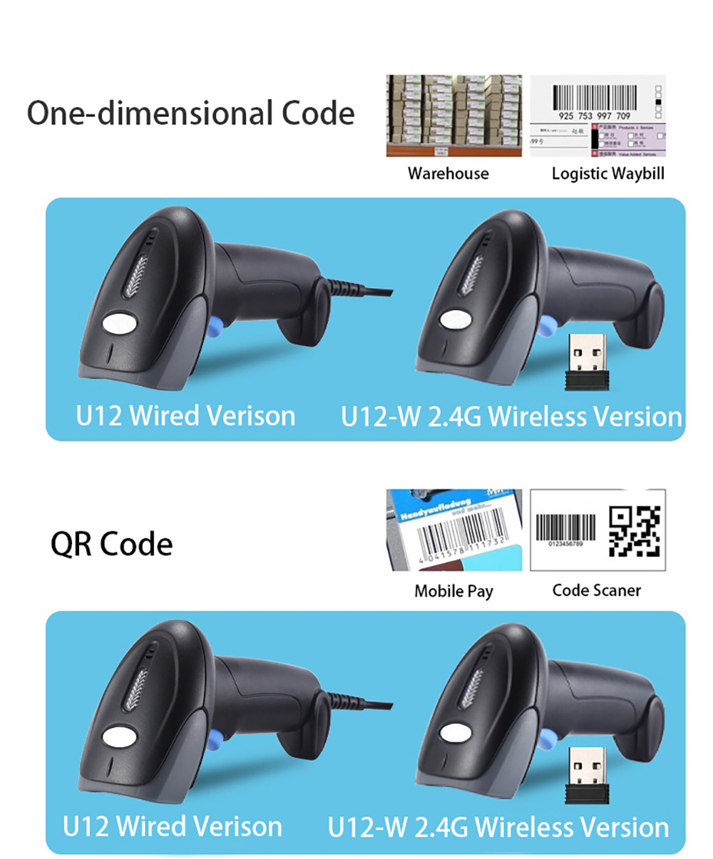 Scanner de código de barras po - Wireless Barcode Scanner 2D Qr Laser avaliação e preço