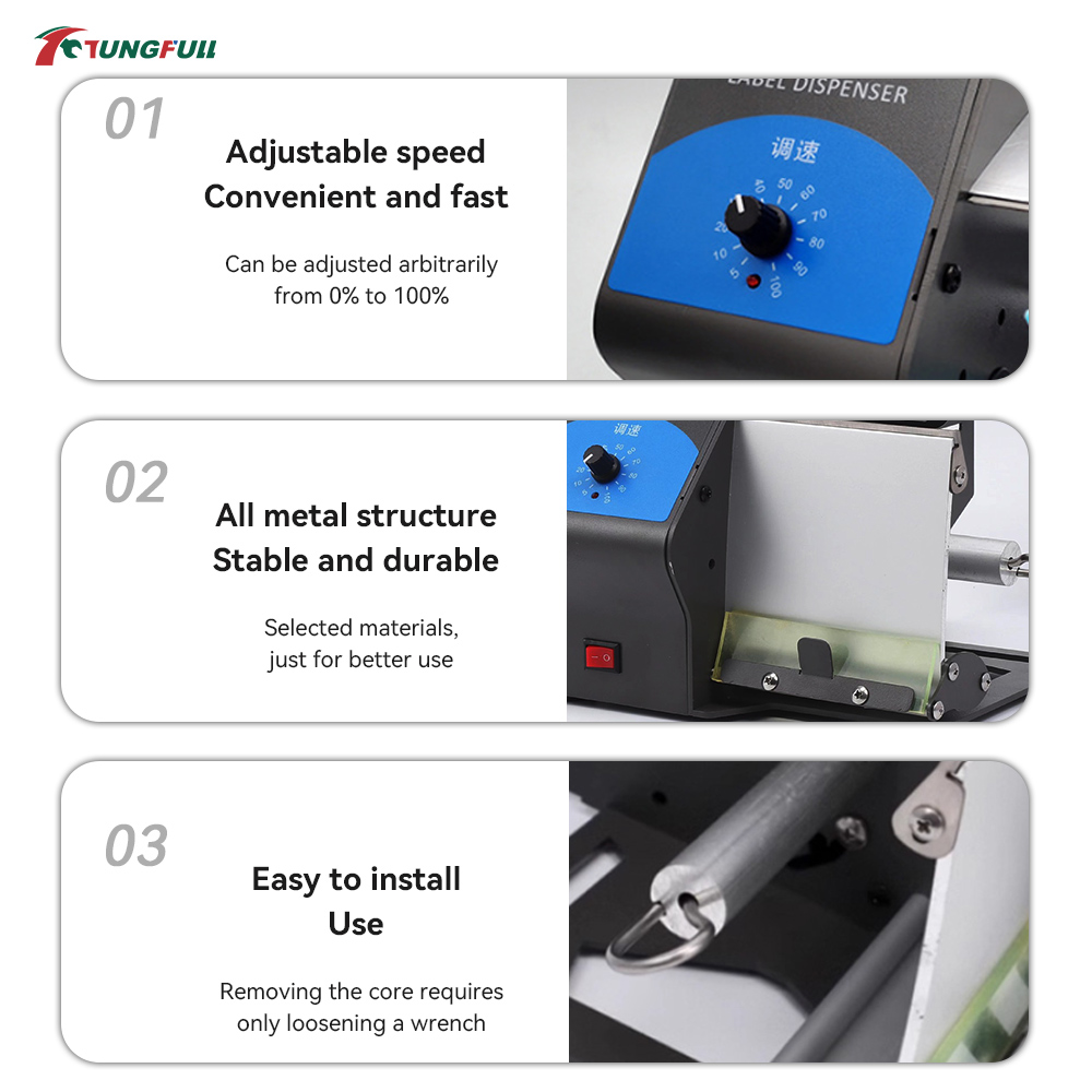 Dispensador automático de etiq - Label Dispenser Electric Peel Machine avaliação e preço