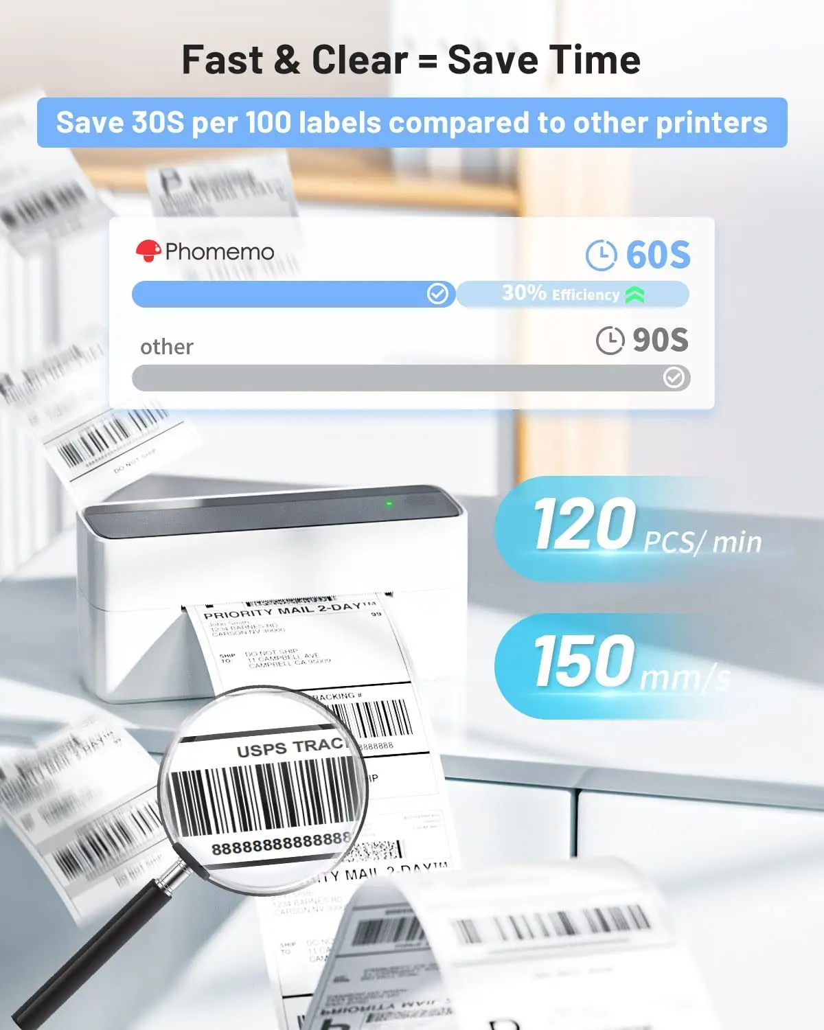 Impressora Térmica Multifuncio - Thermal Label Printer 4X6 Shipping avaliação e preço
