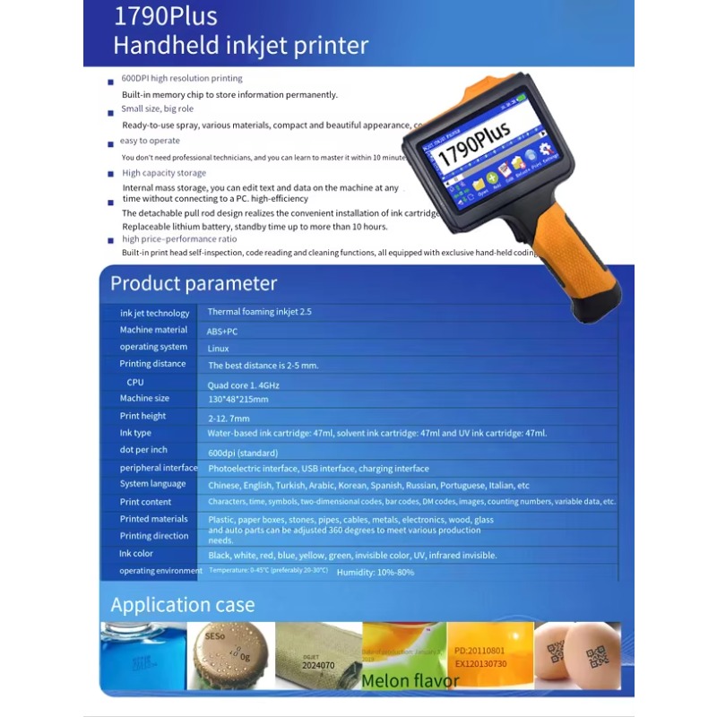Pistola de impressora jato de  - Handheld Inkjet Date Code Printer Gun avaliação e preço