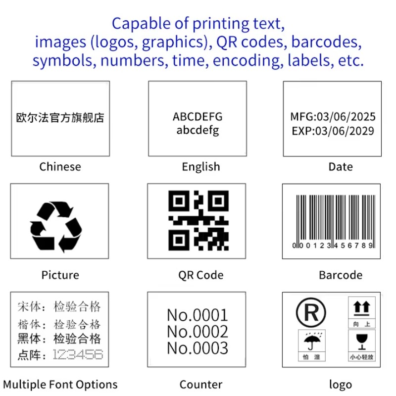 Pistola de impressora jato de  - Handheld Inkjet Date Code Printer Gun avaliação e preço