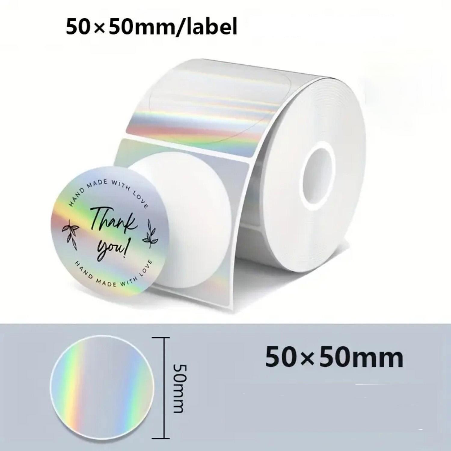 4 rolos de etiquetas térmicas  - Round Sticker Thermal Labels Colored avaliação e preço