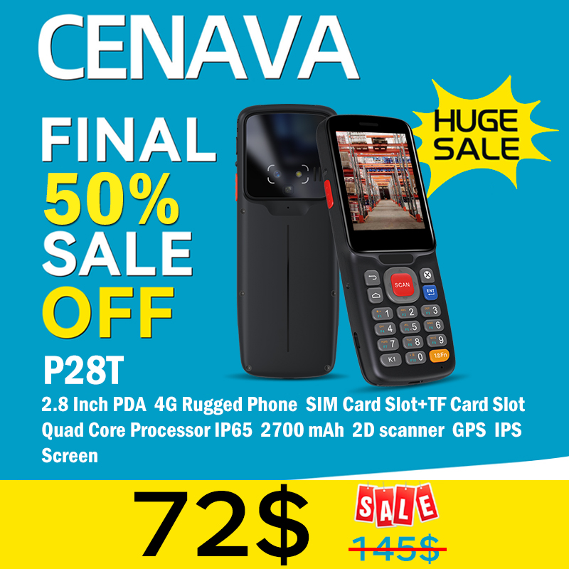 CENAVA Android 9 portátil Pda  - Handheld Pda Scanner Android Barcode avaliação e preço