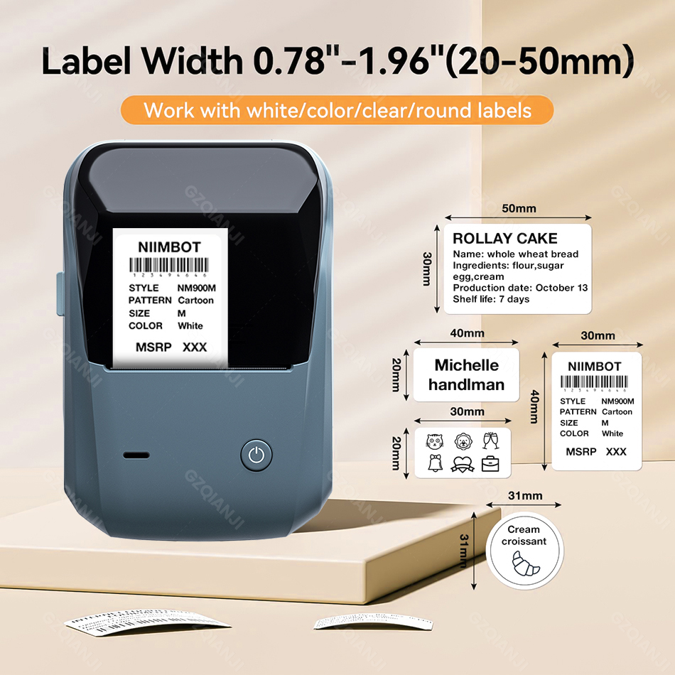 Impressora de Etiquetas Sem Fi - Round Sticker Thermal Labels Colored avaliação e preço