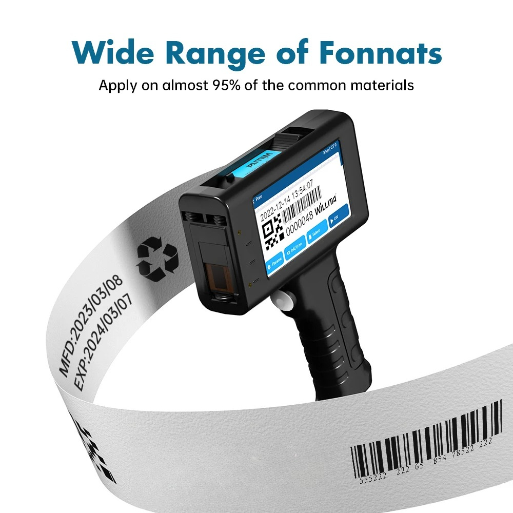 Impressora jato de tinta portá - Handheld Inkjet Date Code Printer Gun avaliação e preço