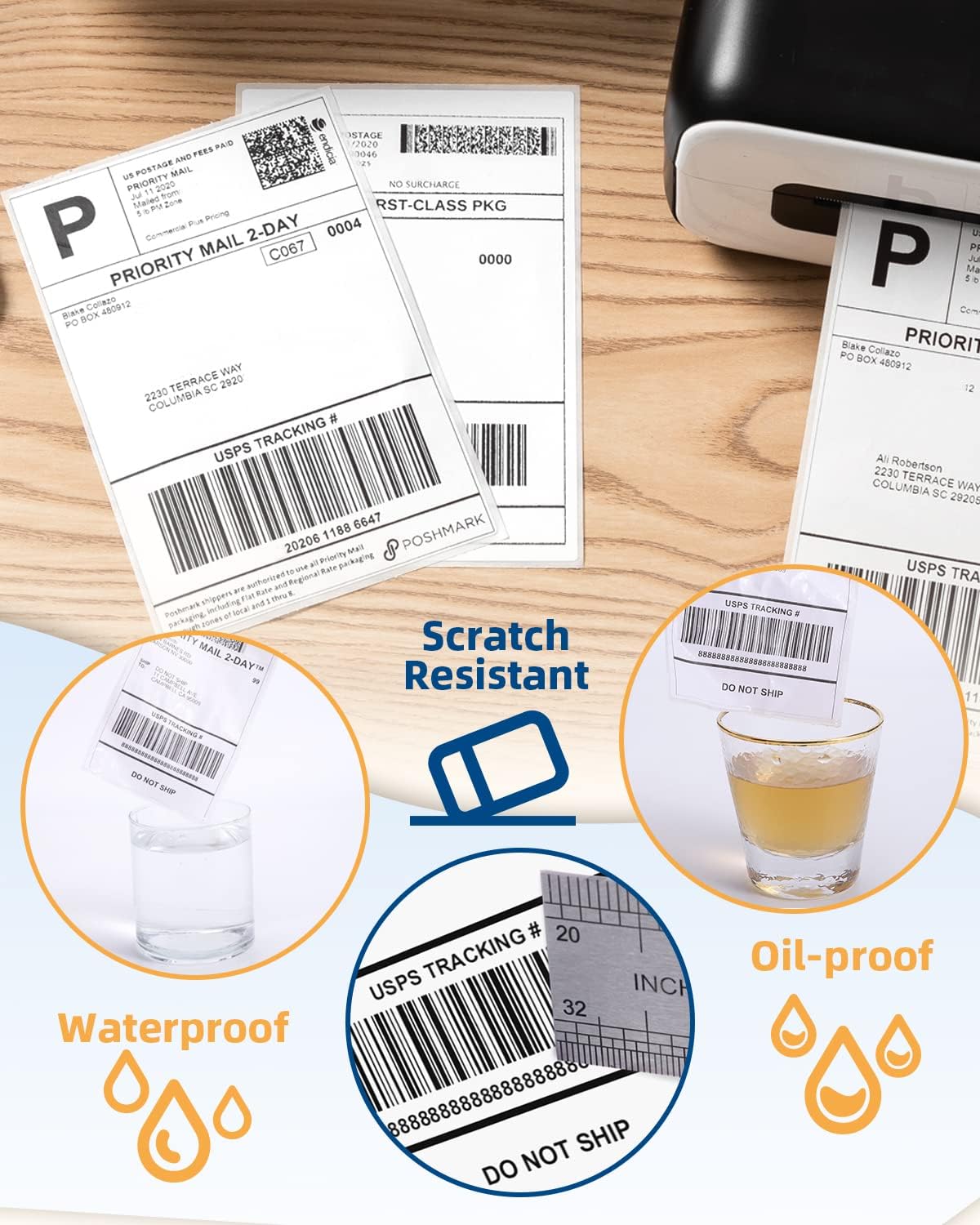 Etiqueta Térmica Etiqueta para - Thermal Shipping Label Roll 4X6 500 avaliação e preço