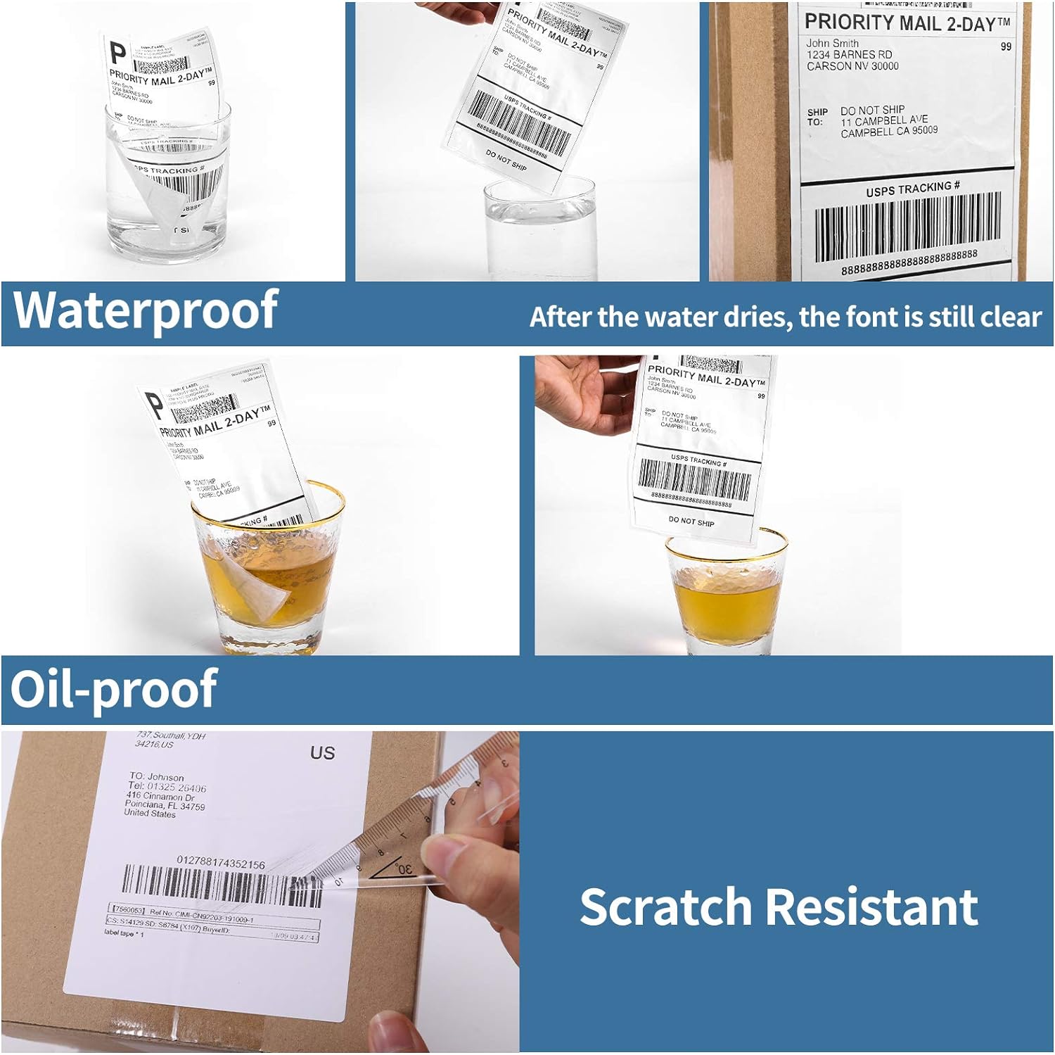 Etiqueta Térmica Etiqueta para - Thermal Shipping Label Roll 4X6 500 avaliação e preço