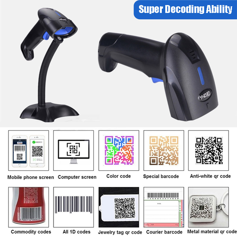 RS1100 Sem Fio Barcode Scanner - Wireless Barcode Scanner 2D Qr Laser avaliação e preço