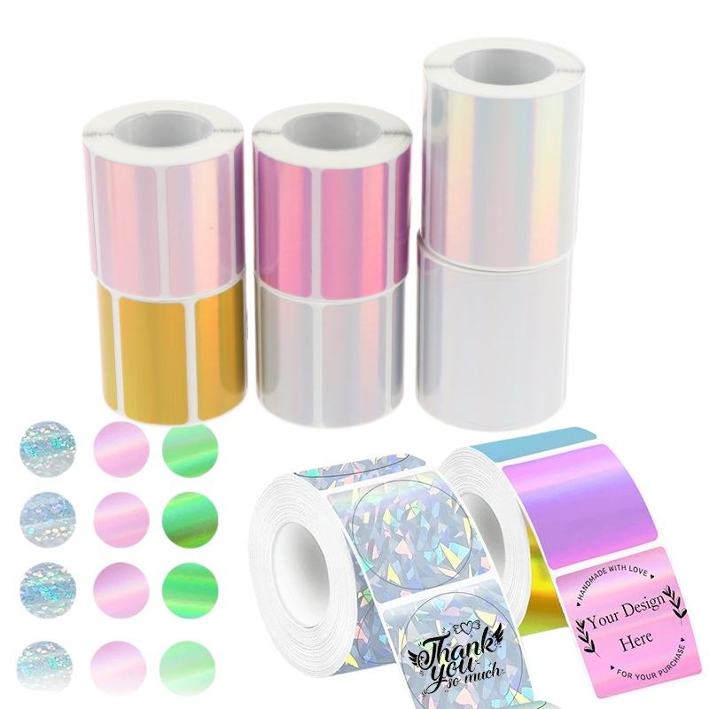 1 Rolo de Etiquetas Coloridas  - Round Sticker Thermal Labels Colored avaliação e preço