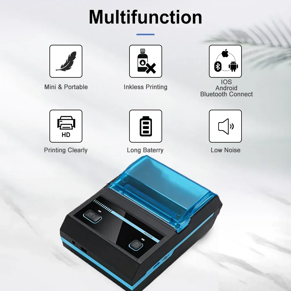 Impressora Térmica Bluetooth d - Bluetooth Portable Thermal Receipt Printer 58Mm avaliação e preço