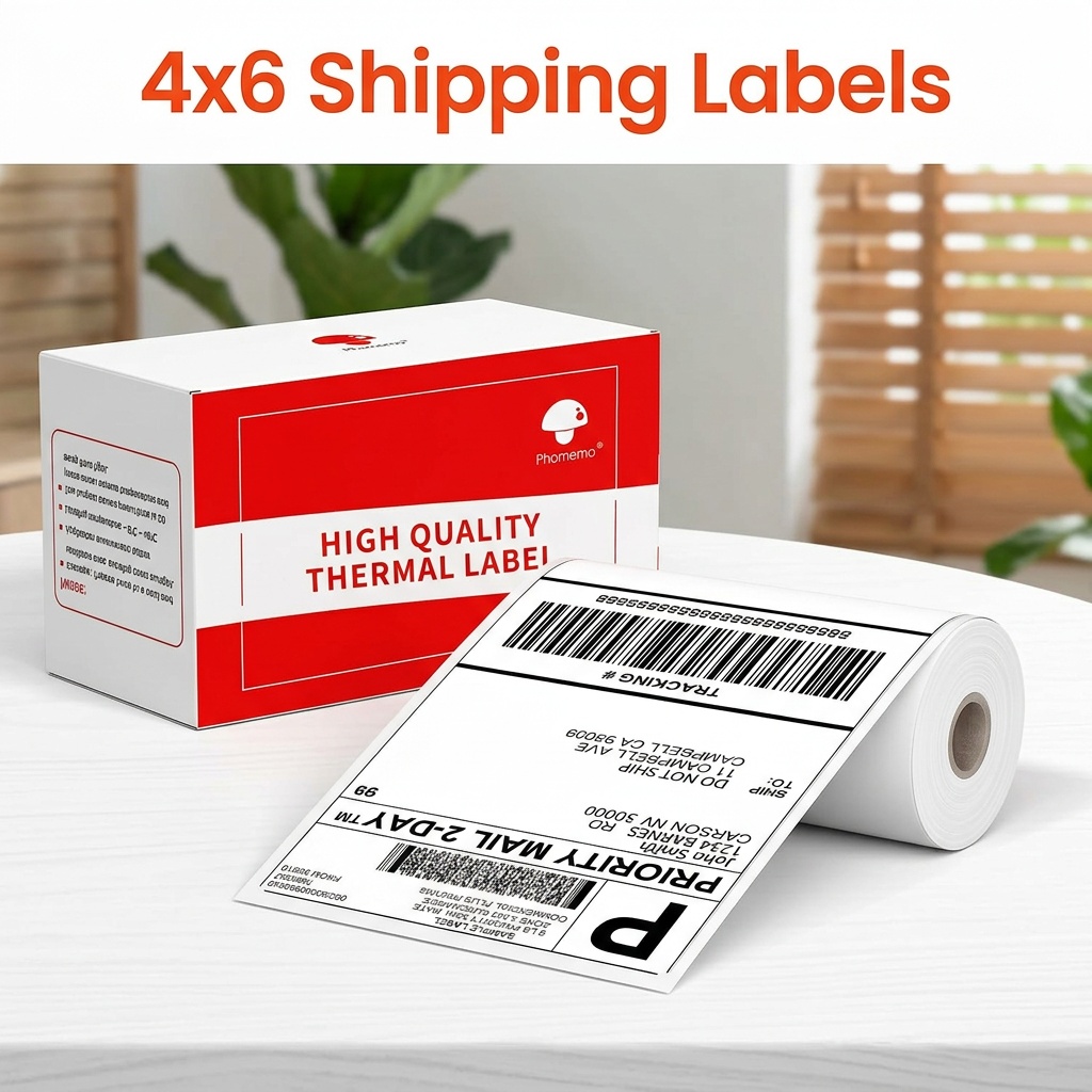 Etiquetas Térmicas Brancas 4x6 - Thermal Label Printer 4X6 Shipping avaliação e preço