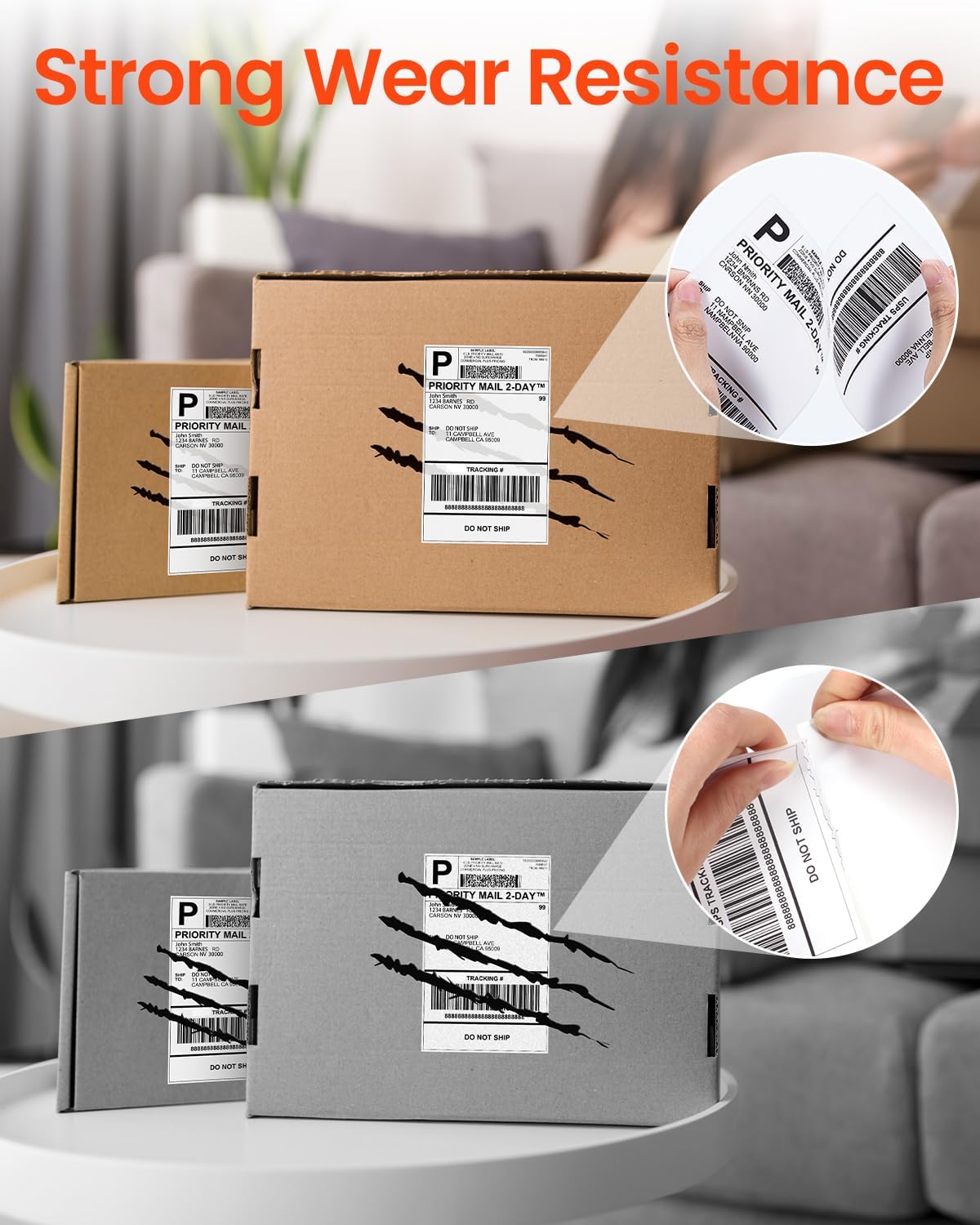 Etiquetas Térmicas Brancas 4x6 - Thermal Label Printer 4X6 Shipping avaliação e preço