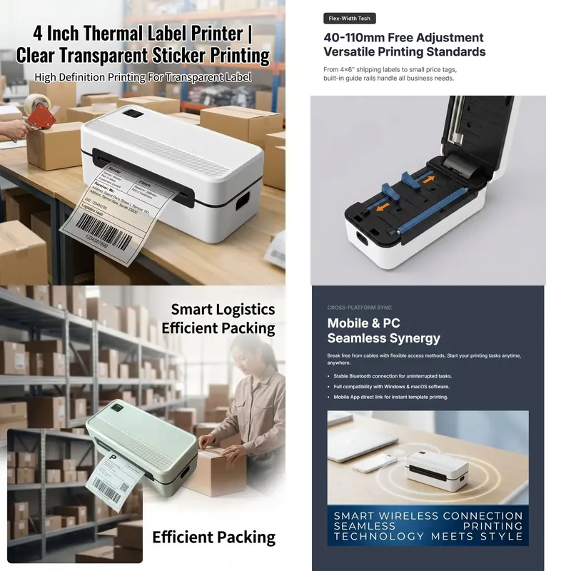 Impressora Térmica de Etiqueta - Barcode Printer Direct Thermal 110Mm avaliação e preço