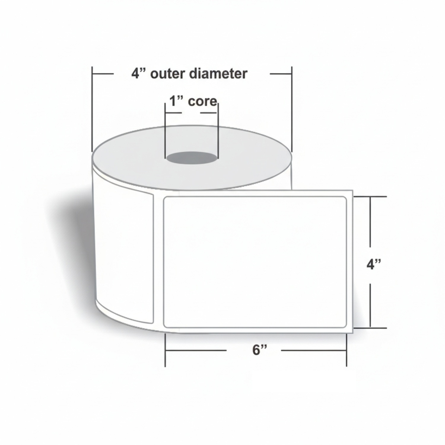 Rolo de Etiquetas Térmicas Dir - Thermal Shipping Label Roll 4X6 500 avaliação e preço