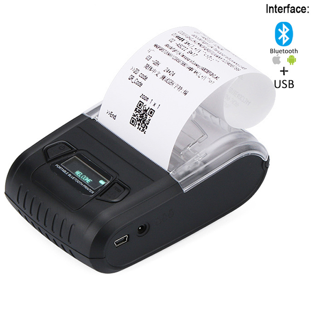 Impressora térmica portátil de - Bluetooth Portable Thermal Receipt Printer 58Mm avaliação e preço