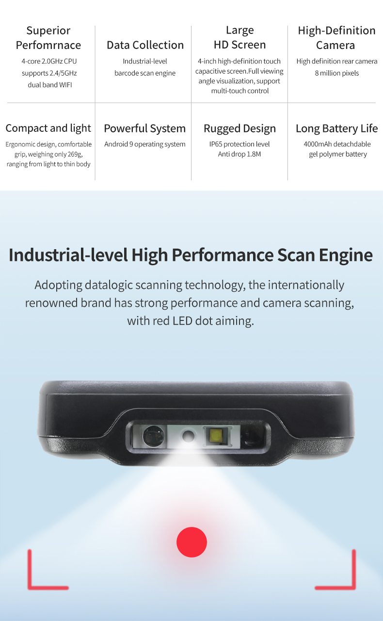 IP65 robusto MC40-8768 PDA sca - Handheld Pda Scanner Android Barcode avaliação e preço