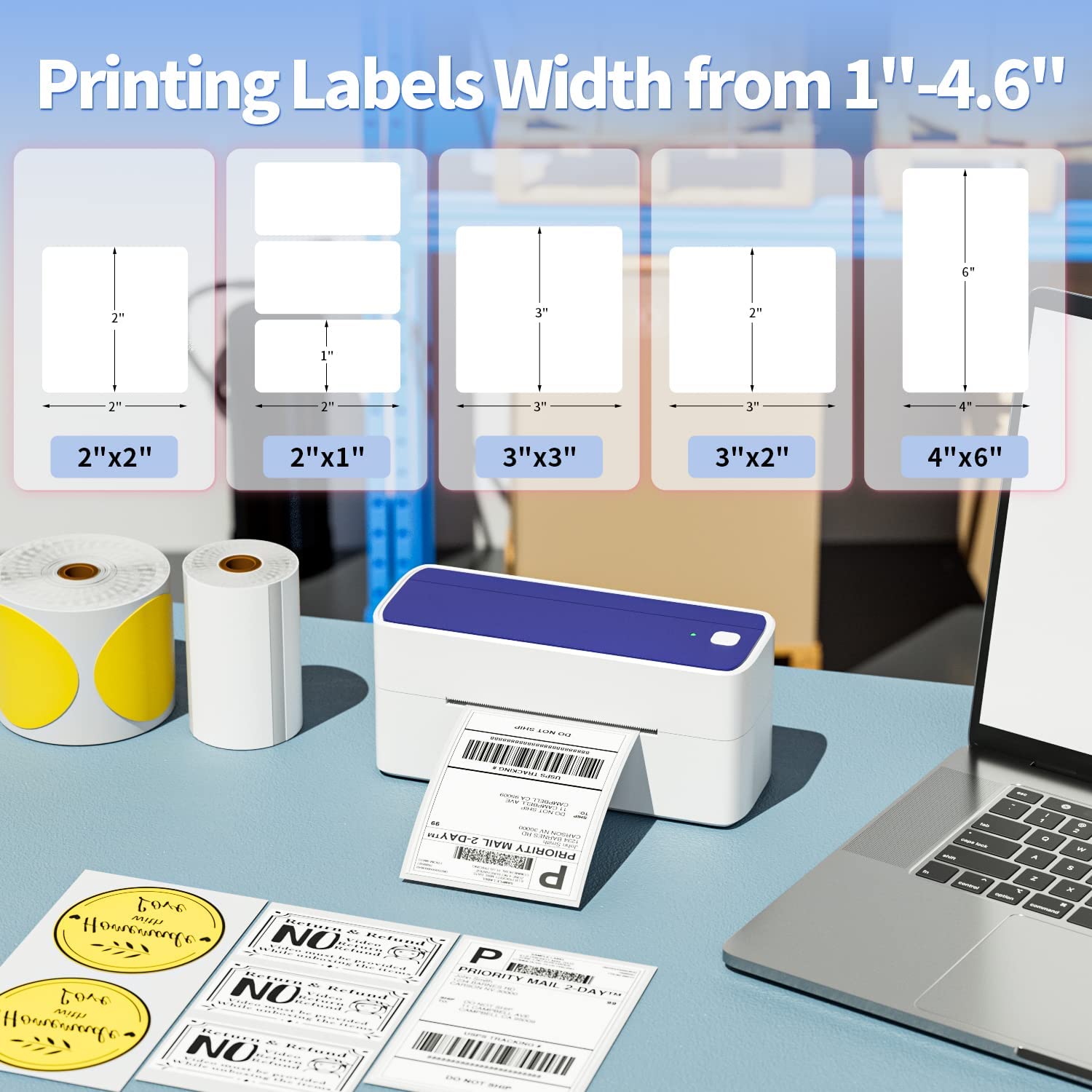Impressora Térmica Multifuncio - Thermal Label Printer 4X6 Shipping avaliação e preço
