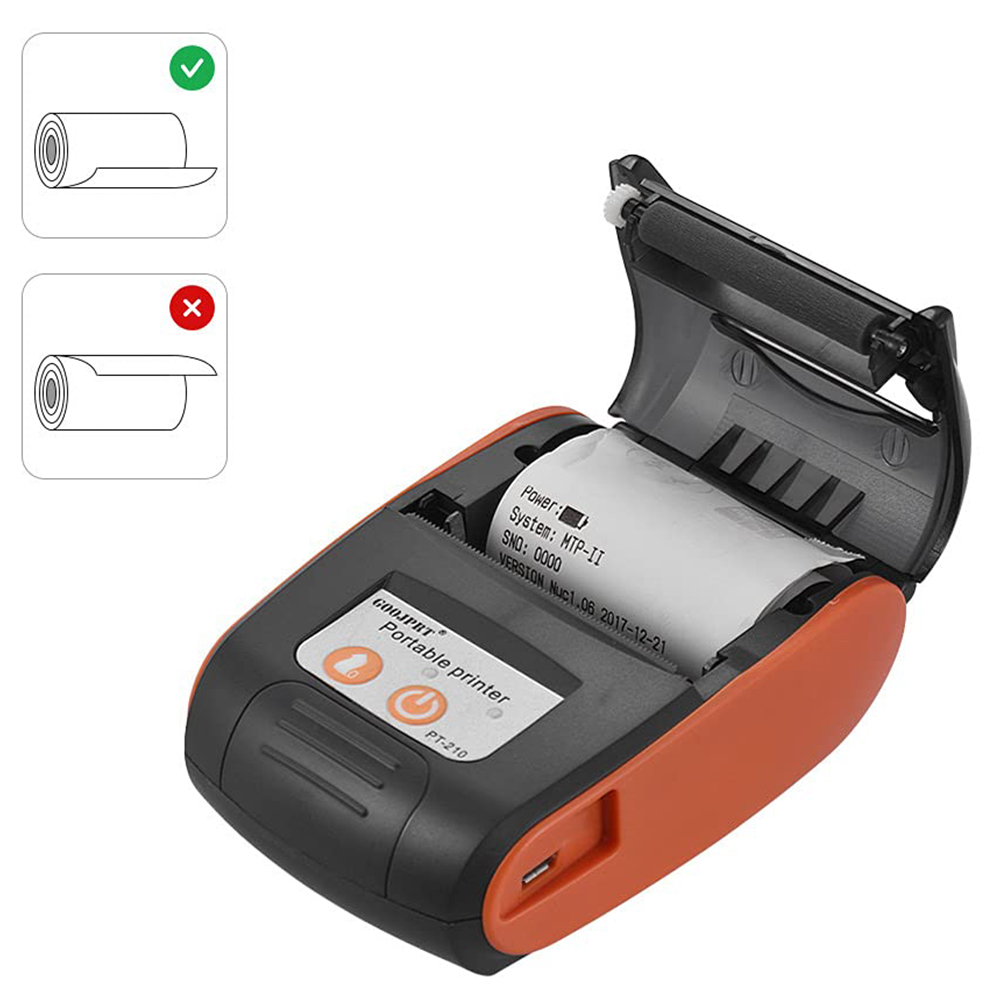 Mini impressora térmica portát - Bluetooth Portable Thermal Receipt Printer 58Mm avaliação e preço